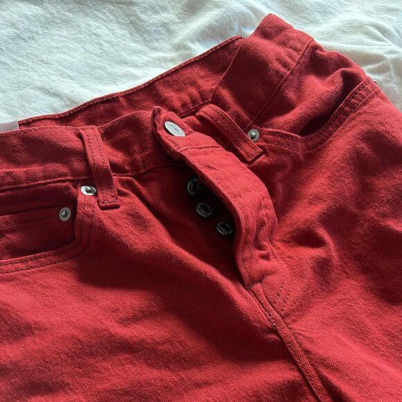 Levi’s Wedgie Icon Fit True Red Denim Jeans – US 26 - Picture 2 of 8